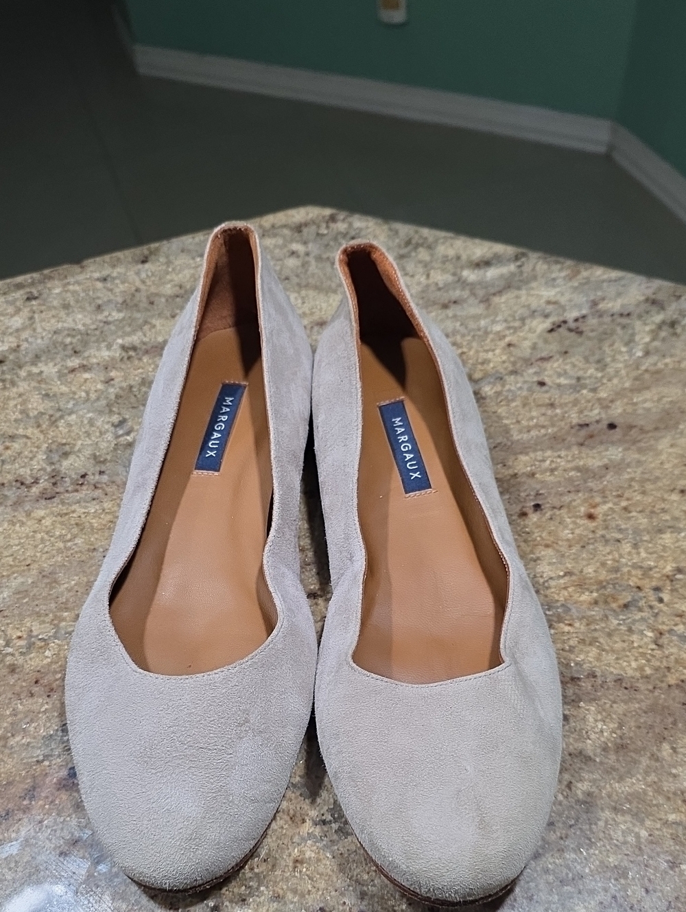Margaux The Classic Taupe Suede Flats Size EU39/ US 8.5-9